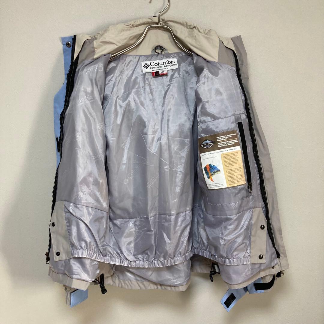 美品 Columbia コロンビア スキー スノボー ウェアー M 水色