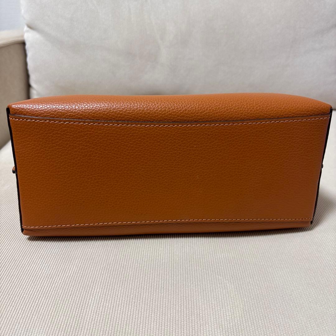 COACH NEWYORK アウトレット品　バッグ オレンジブラウン　レザー美品