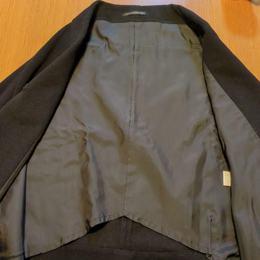 Y's ワイズ ポンチョケープ風コート 黒 L