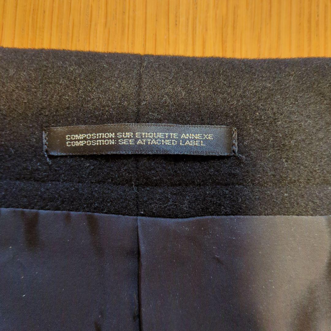 Y's ワイズ ポンチョケープ風コート 黒 L