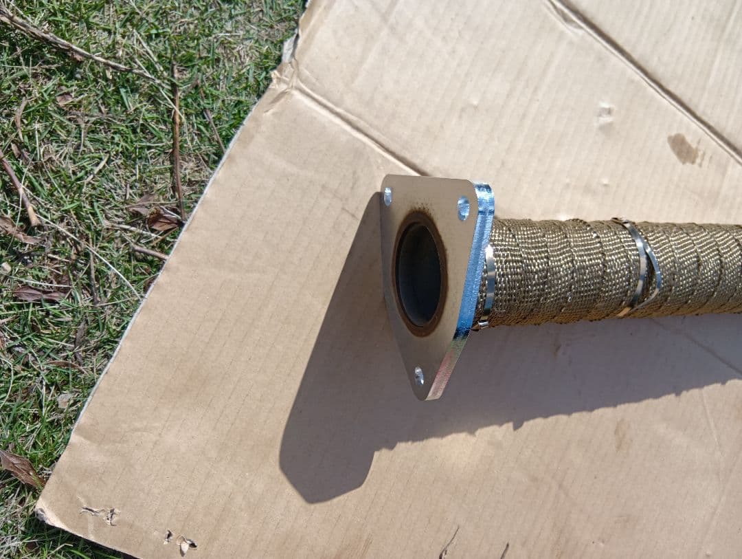 女神　超爆音　マツダ前期RX８触媒ストレート　耐熱布巻