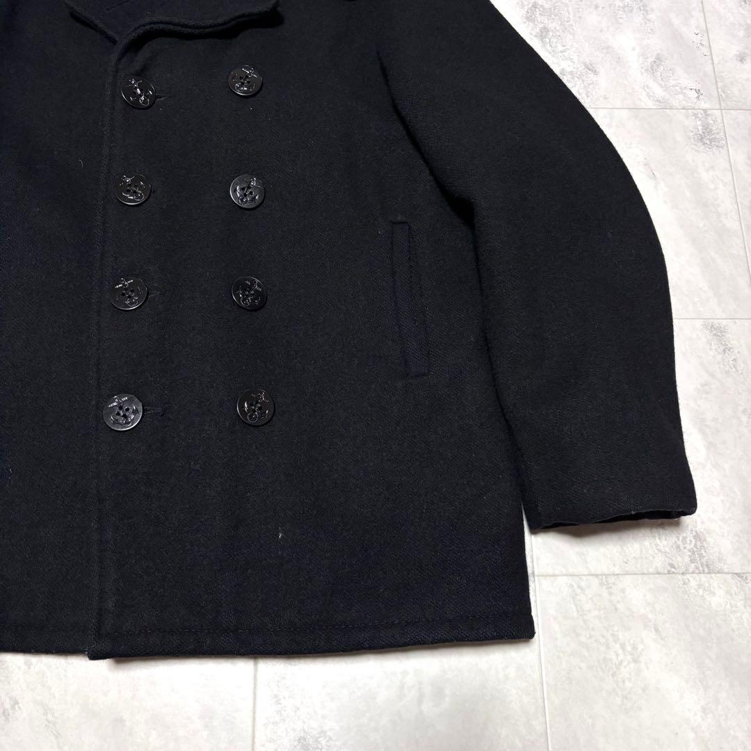 【USA製】ショット 740N ピーコート ブラック 黒 キルティング 42
