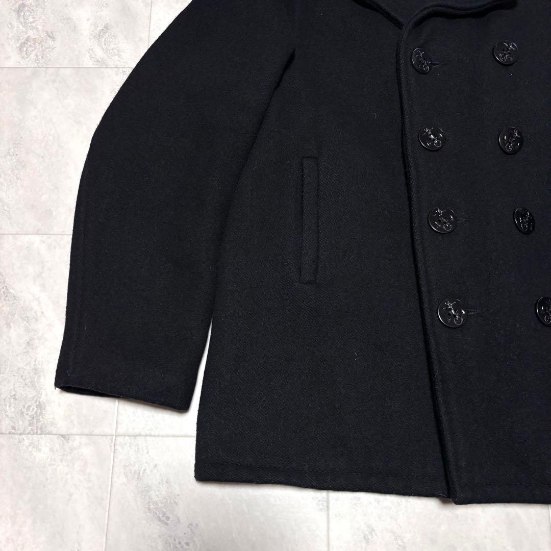 【USA製】ショット 740N ピーコート ブラック 黒 キルティング 42