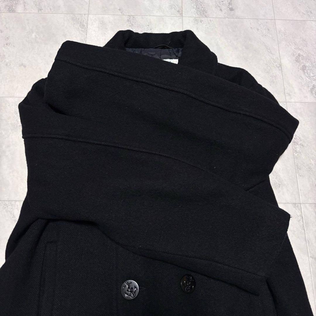 【USA製】ショット 740N ピーコート ブラック 黒 キルティング 42