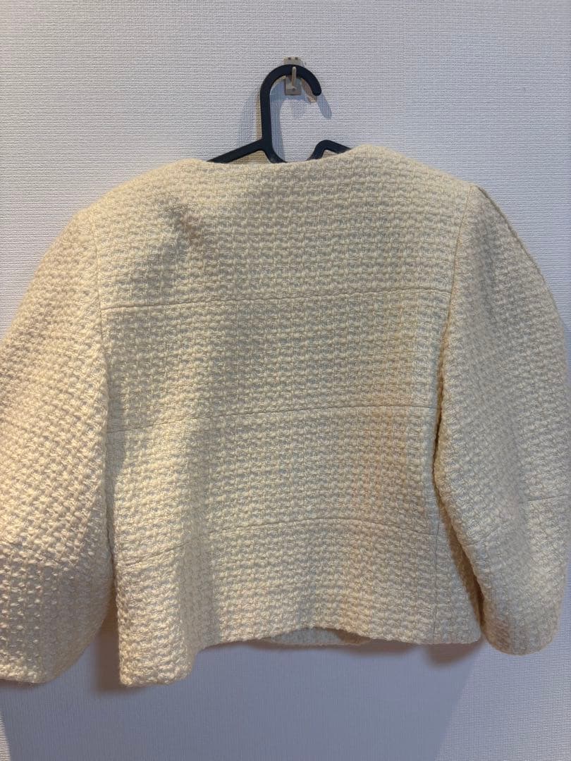 Cygne 定価39500円　ツイードジャケット Lydie白　シーニュ