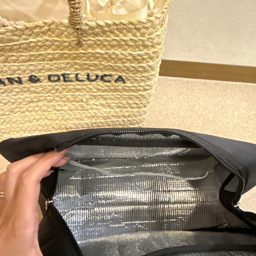 dean&deluca 保冷ポーチ付　かごバッグ　【美品】