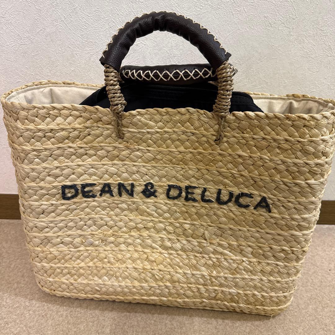 dean&deluca 保冷ポーチ付　かごバッグ　【美品】