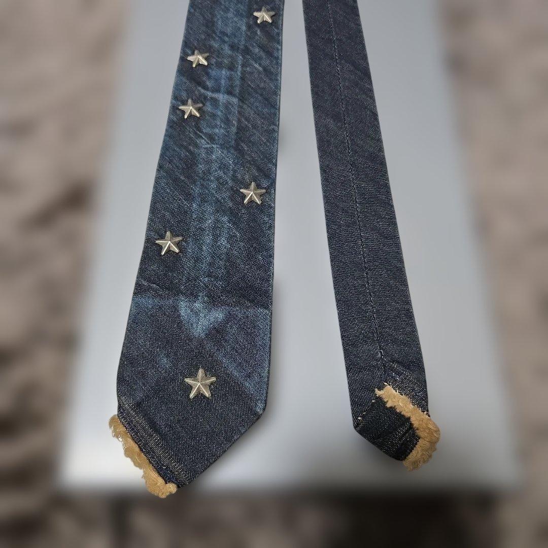 KAPITAL キャピタル 星スタッズ デニム ネクタイ