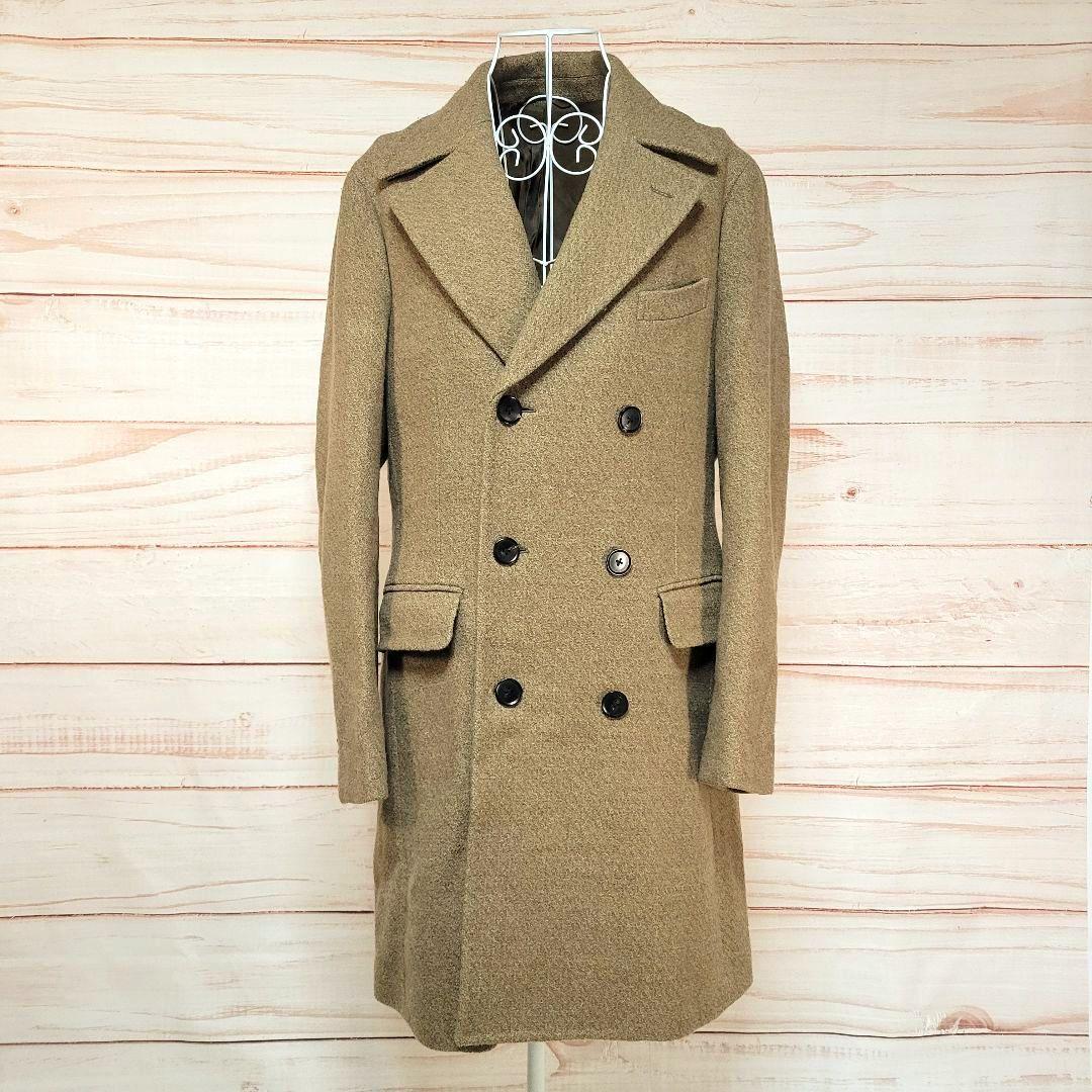 UNIVERSAL LANGUAGE 美品 ウールチェスターコート ベージュ L