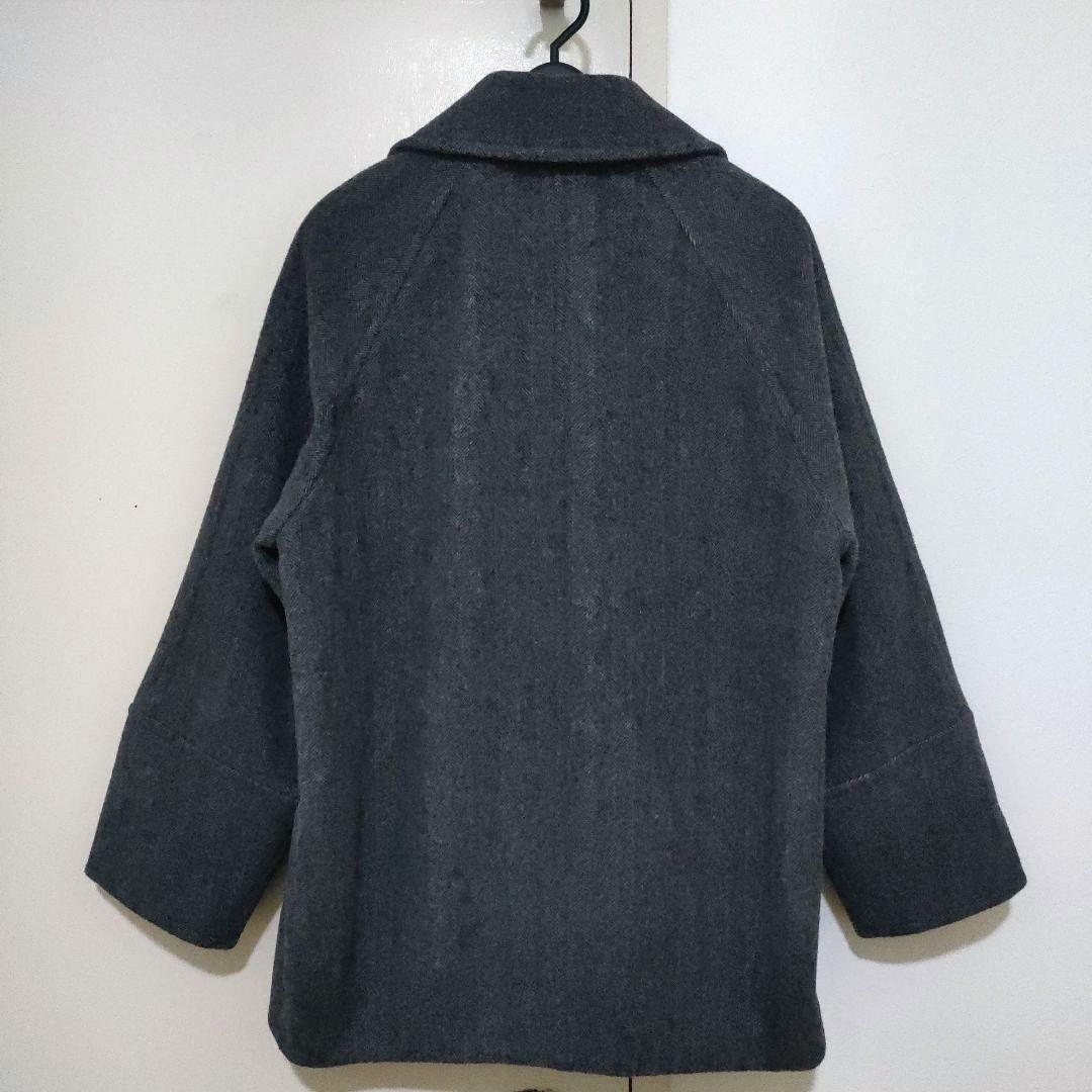 極美品 JOURNALSTANDARDrelume 尾州ウールピーコート グレー