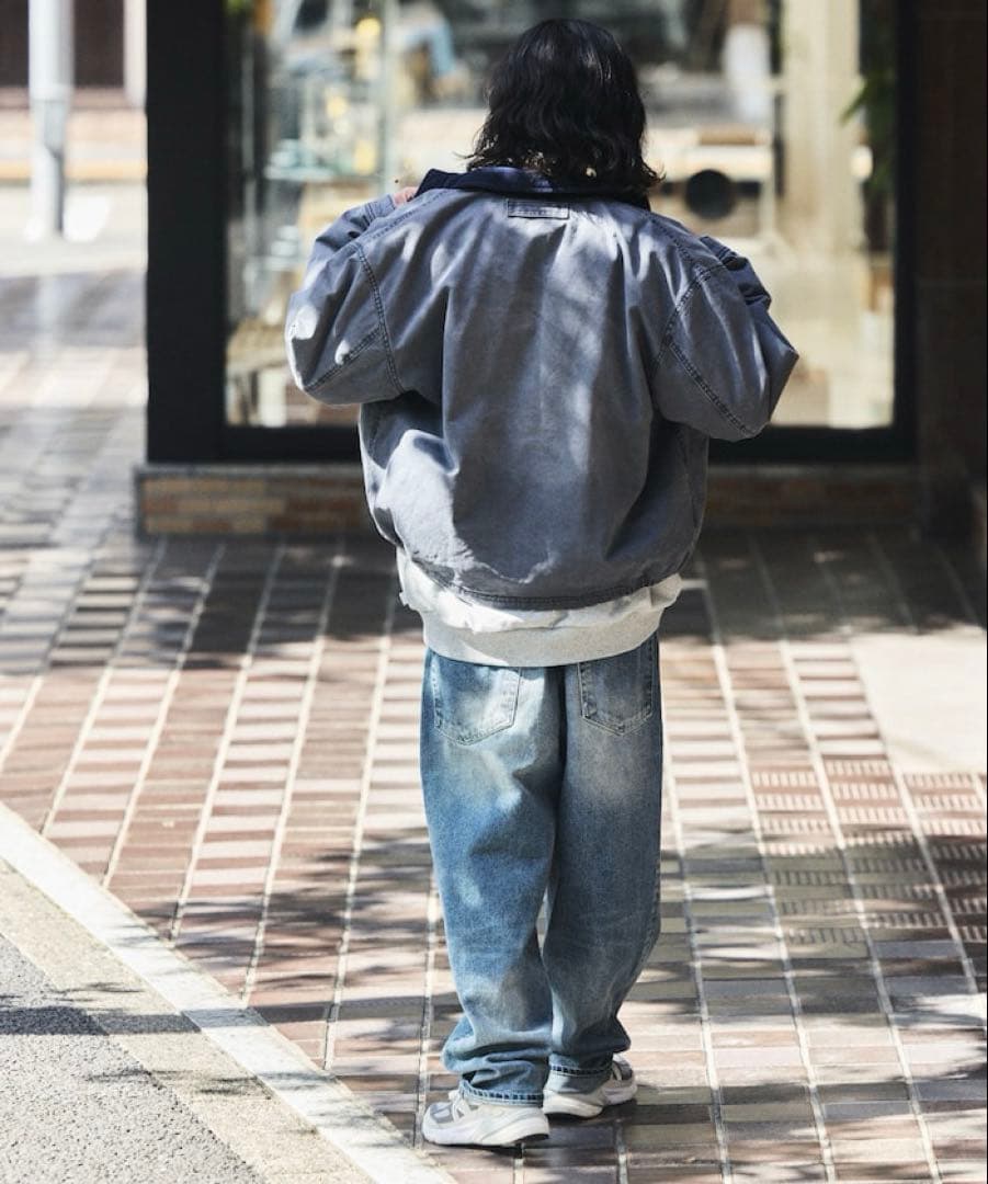 Qaz NAUTICA ガーメント ダイ チノ ジップ ブルゾン ダック