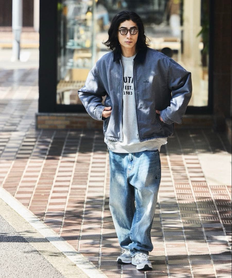 Qaz NAUTICA ガーメント ダイ チノ ジップ ブルゾン ダック