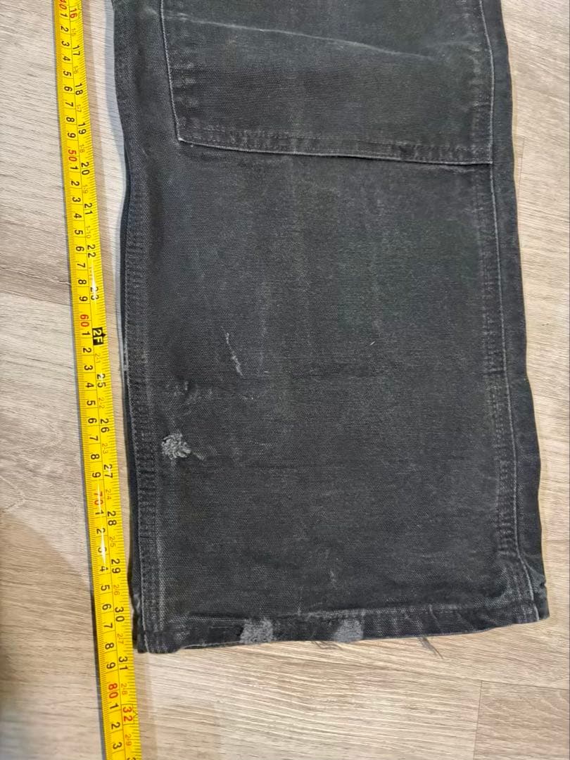 358 Carhartt B01 BLK USA製 ダブルニー ダックパンツ