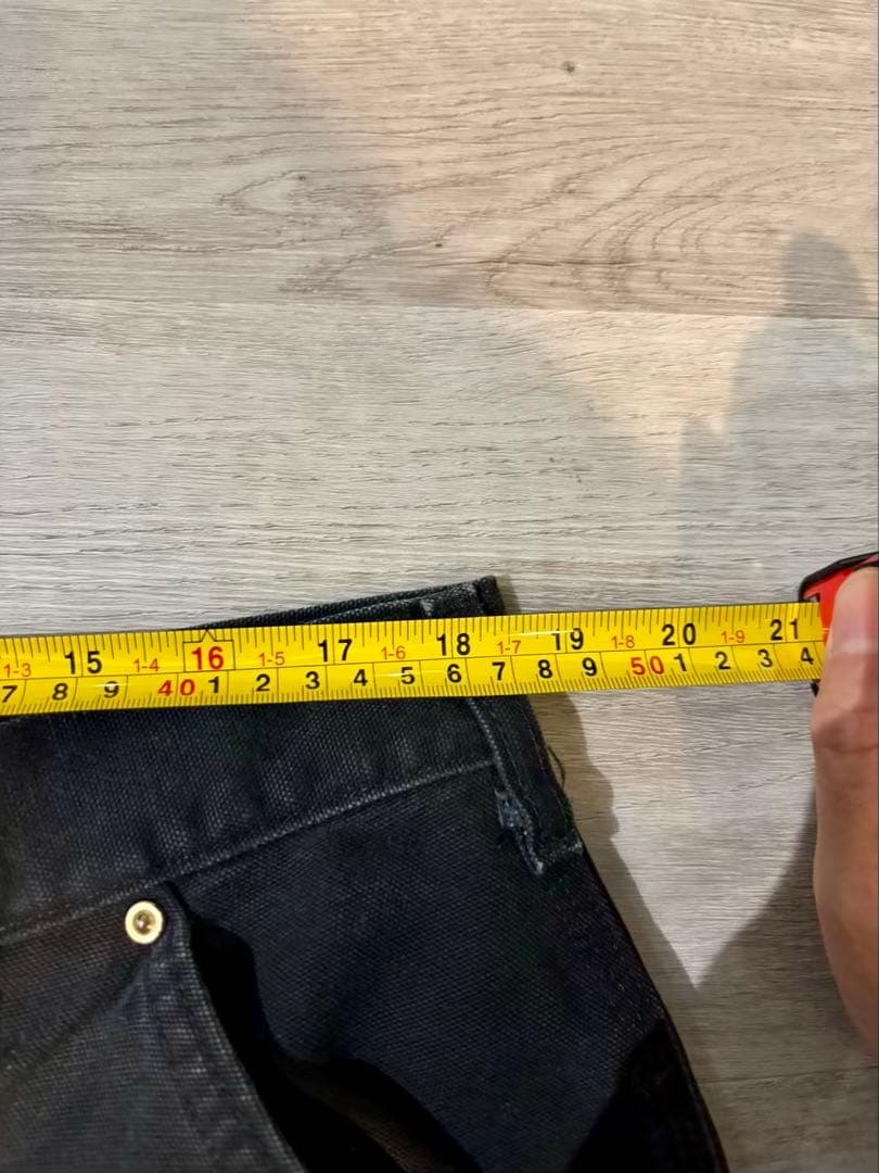 358 Carhartt B01 BLK USA製 ダブルニー ダックパンツ