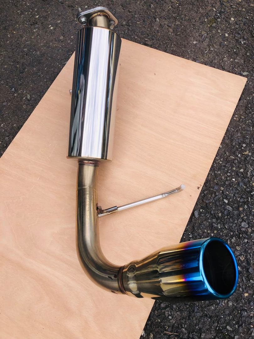 【美品】JB23ステンレスマフラー（ブルーフィン）