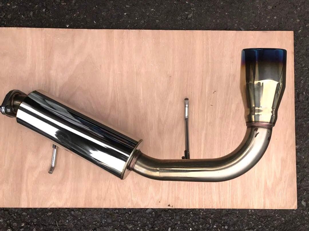 【美品】JB23ステンレスマフラー（ブルーフィン）