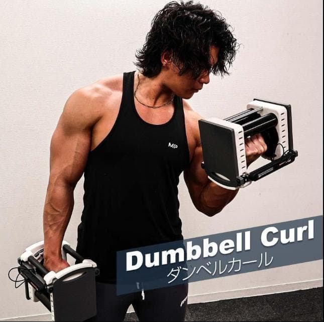 中古26-5パワーブロック ダンベル 可変式 42kg 2個セット24段階調節