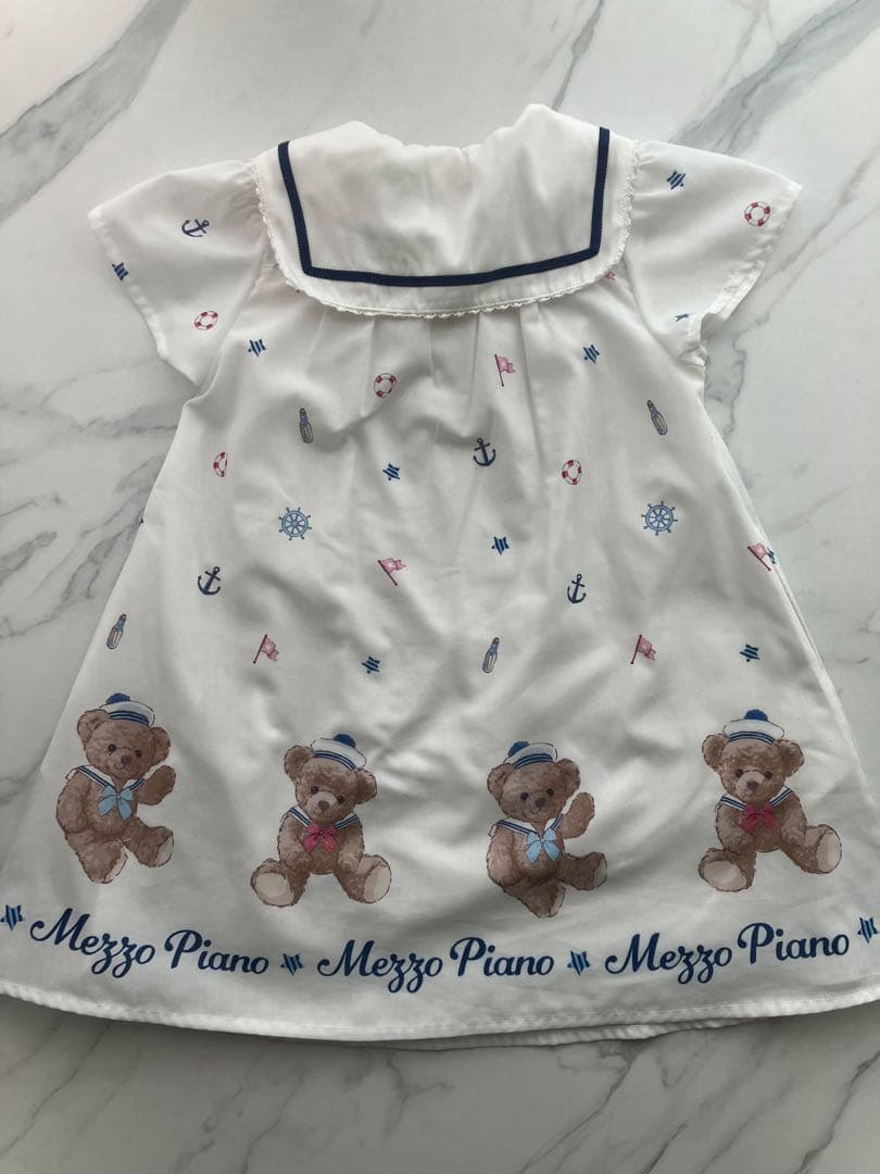 メゾピアノマリンくまセーラーワンピース