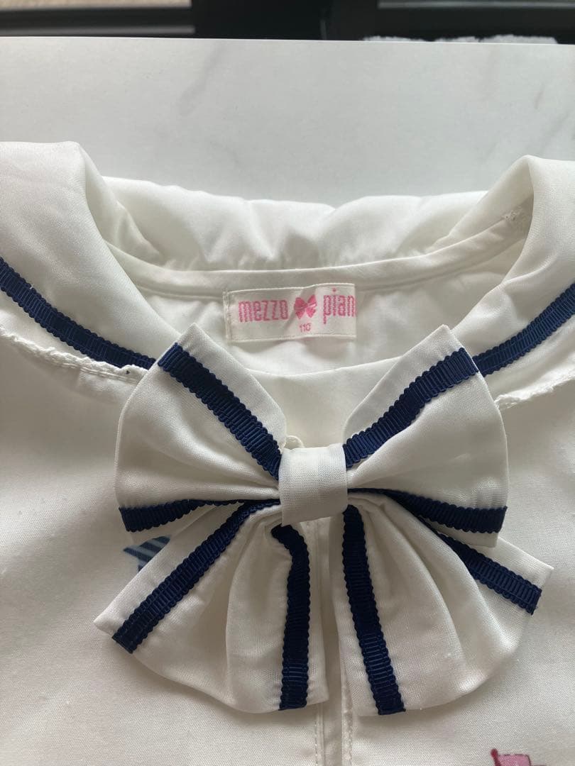 メゾピアノマリンくまセーラーワンピース