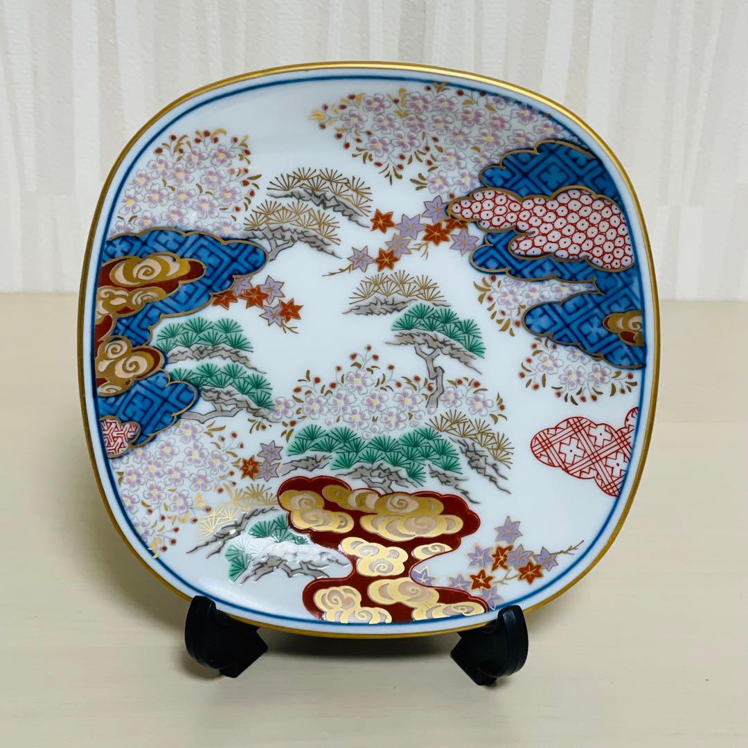 有田焼 其泉 染錦春秋紋 取皿揃 銘々皿 5枚セット 皿 プレート 金彩