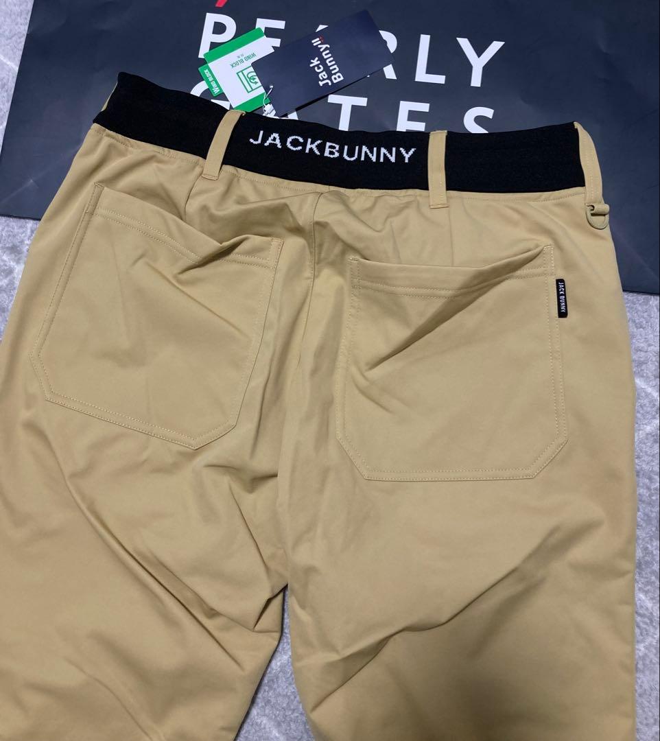 新品 パーリーゲイツ ジャックバニー エアシャット裏フリース防風パンツ(4)M