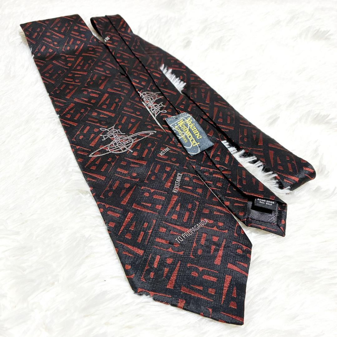 美品！Vivienne Westwood シルクネクタイ 総柄ロゴ