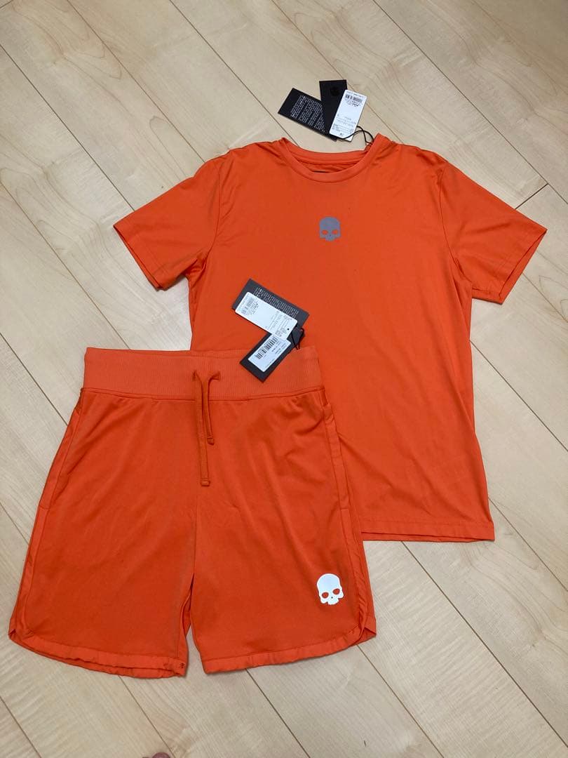 【新品・訳あり特価】HYDROGENハイドロゲン/上下セットアップ/オレンジＬ