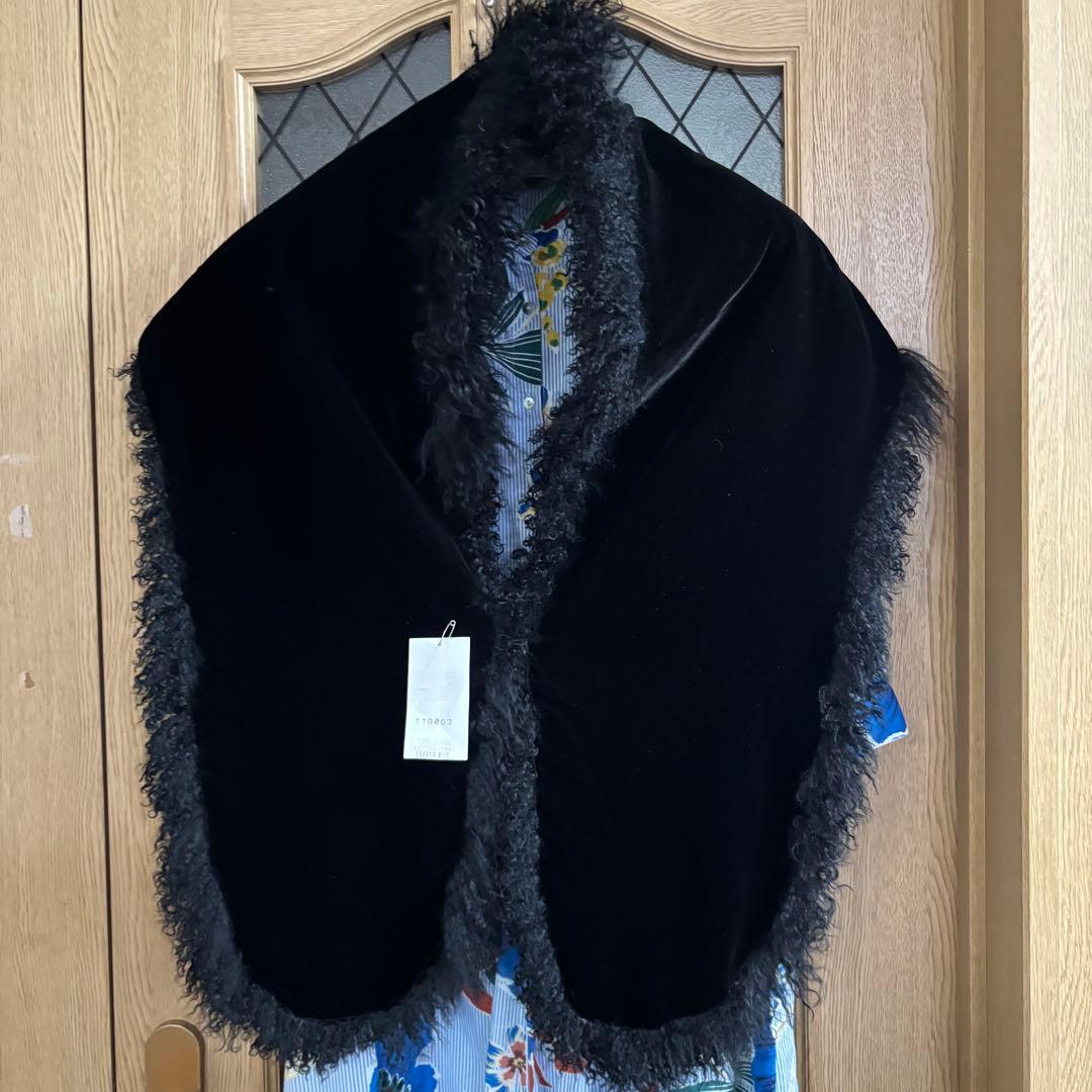 ❤️美品　チベットラムリアルファーショール ❤️