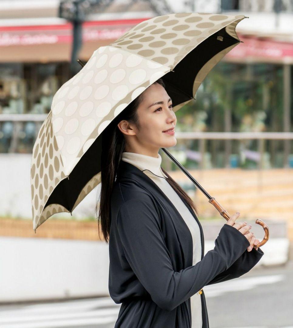 芦屋ロサブラン 日傘 チュールドット 長傘