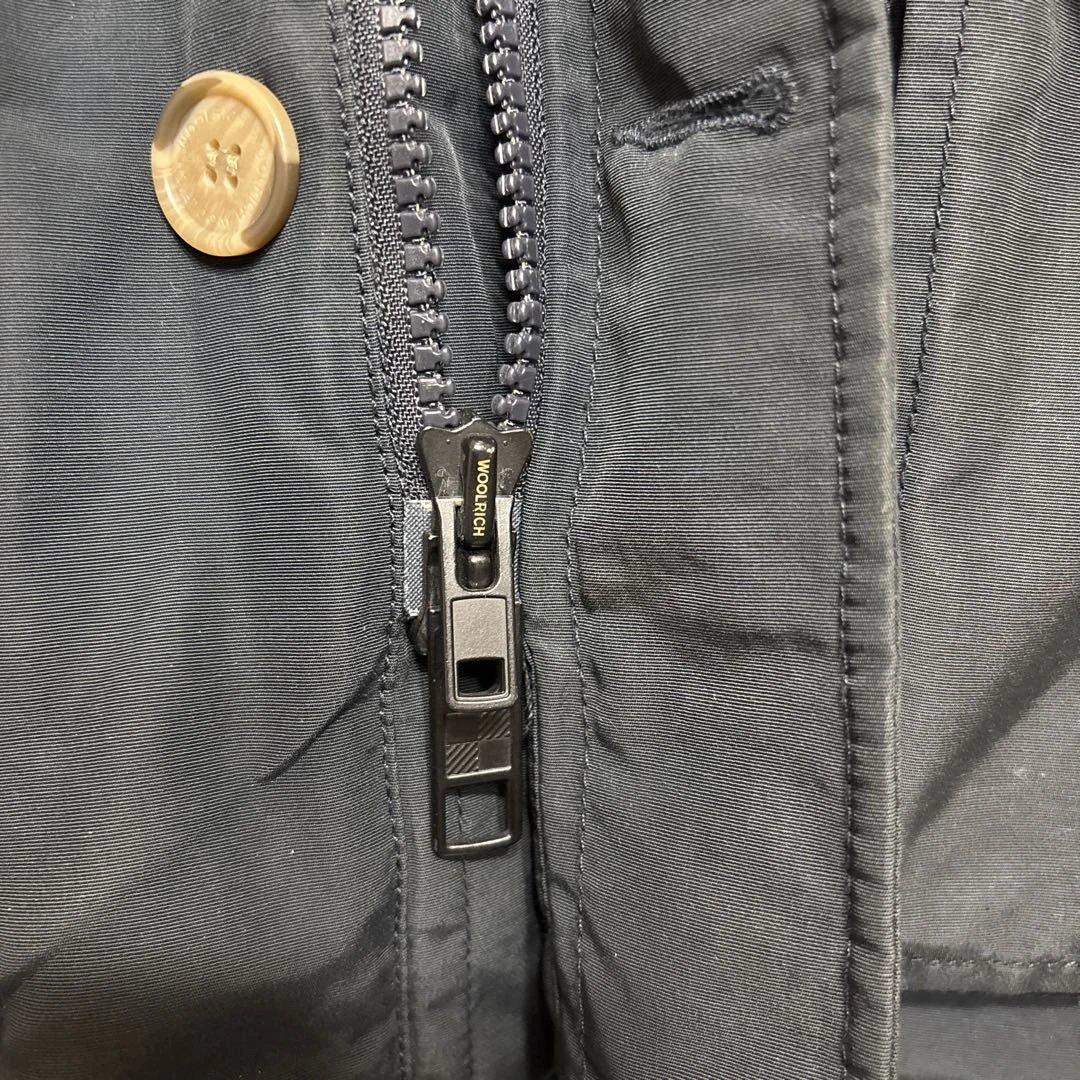 ウールリッチ　アークティックパーカー　ベスト　ネイビー