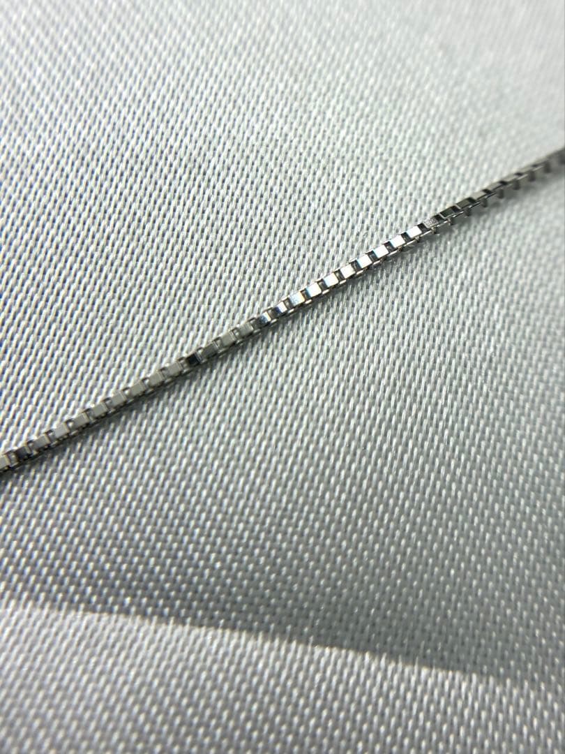 定番品:K18WGチェーンネックレス　45㌢ 0.7㍉幅