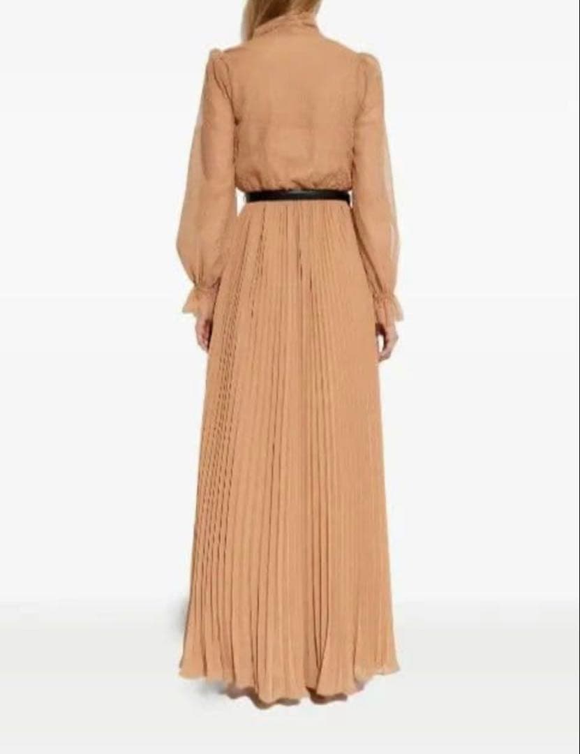 25新作♡ SelfPortrait タンドットメッシュマキシドレス♡UK4