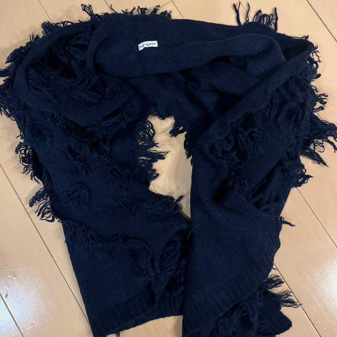 フリンジ付きマフラー