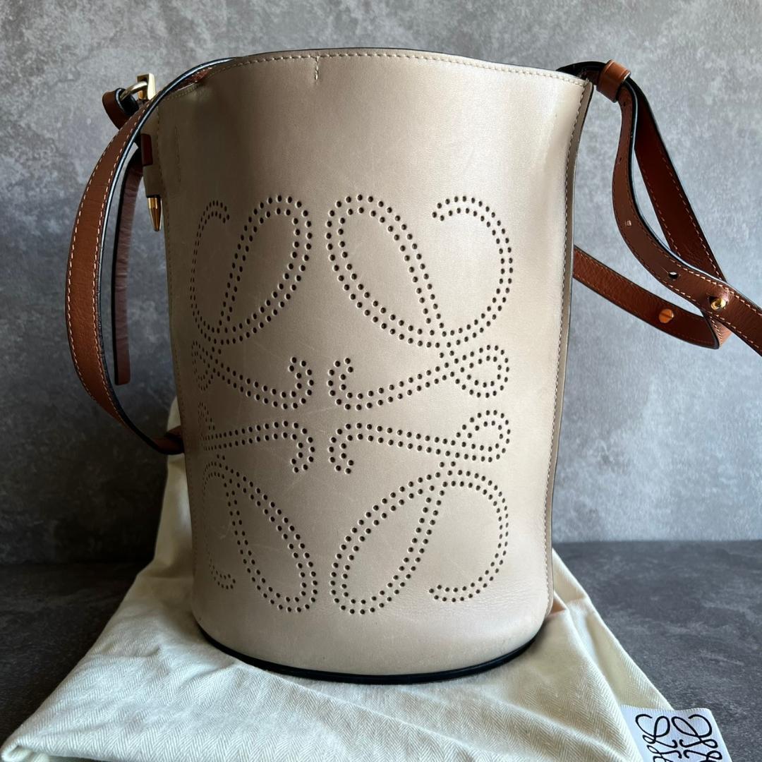 ⭐️LOEWE⭐️ロエベ ゲートバケット アナグラム パンチング ショルダー