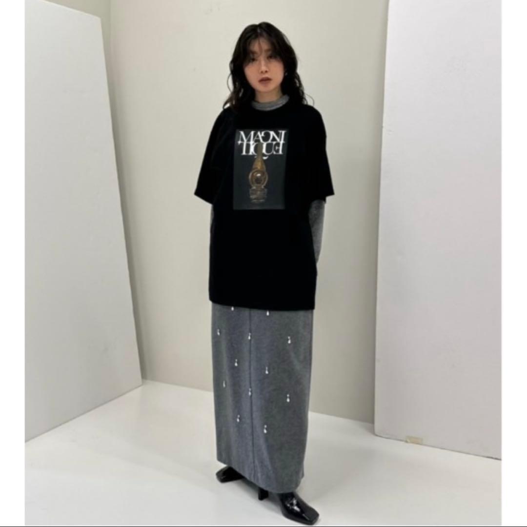 Ameri 新品未使用♡ UND ELSA BIJOU WOOL DRESS♡