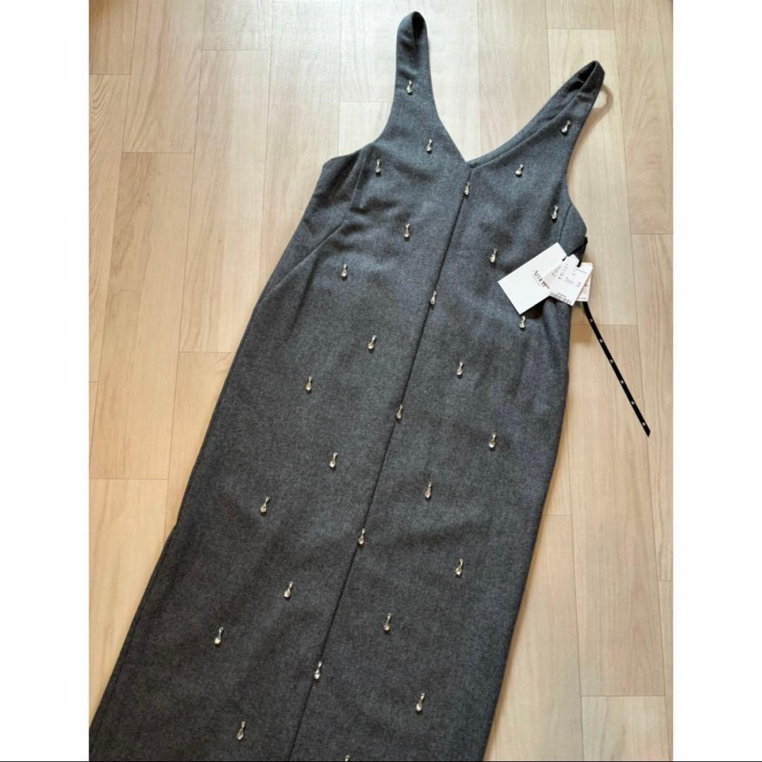 Ameri 新品未使用♡ UND ELSA BIJOU WOOL DRESS♡