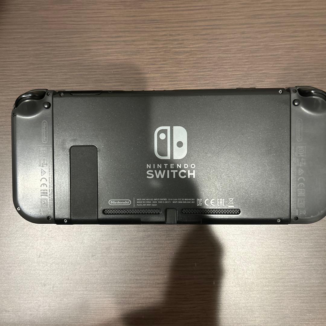 Nintendo Switch グレー 本体 付属品付きと純正 ジョイコン
