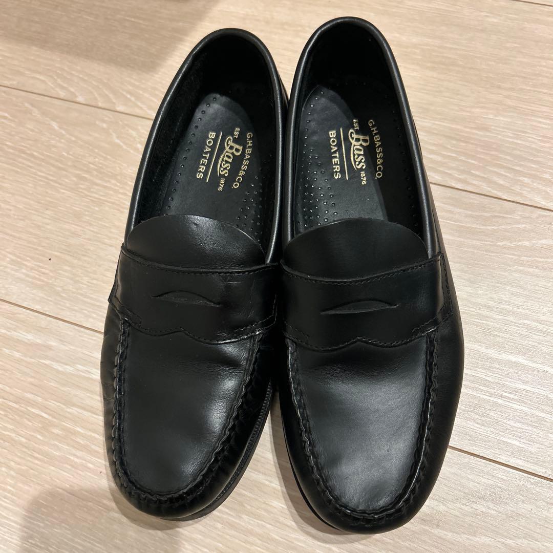 GHBass 黒 ローファー レザーサイズ40