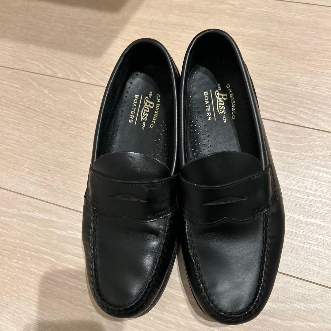 GHBass 黒 ローファー レザーサイズ40