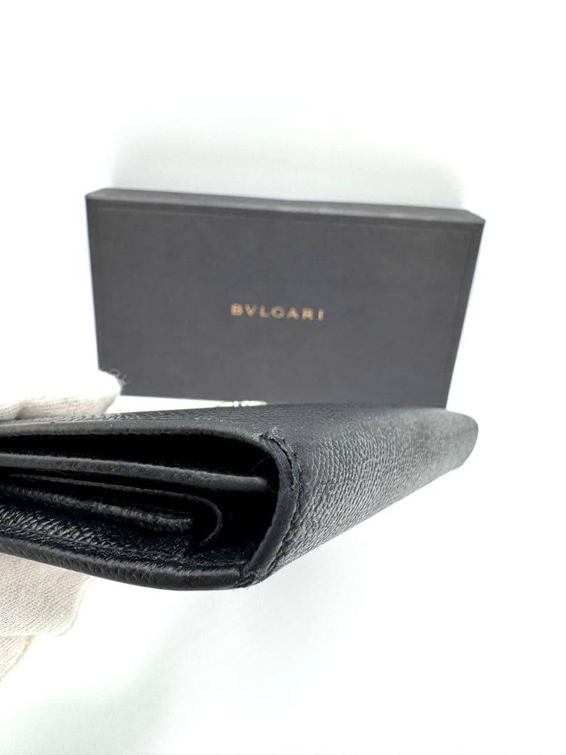 【美品】 BVLGARI ブルガリ 長財布 財布 ブラック