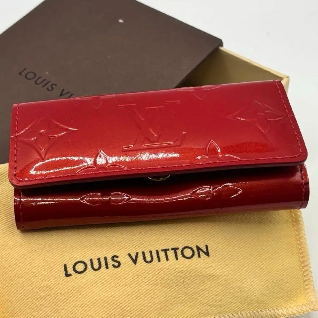 ルイヴィトン☆モノグラム ヴェルニ ミュルティクレ4 キーケース　美品