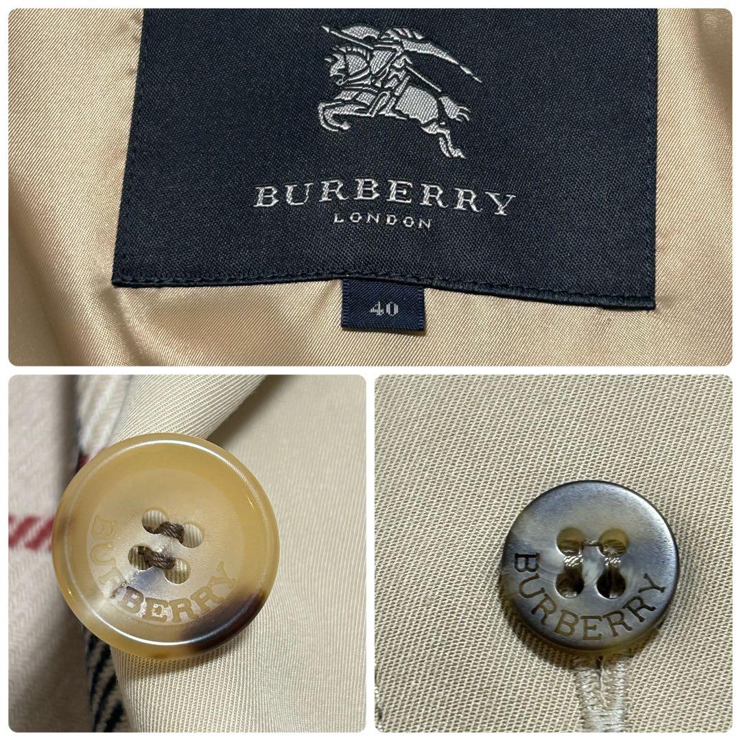 ✨極美品 バーバリーロンドン ステンカラーコート ノバチェック ライナー