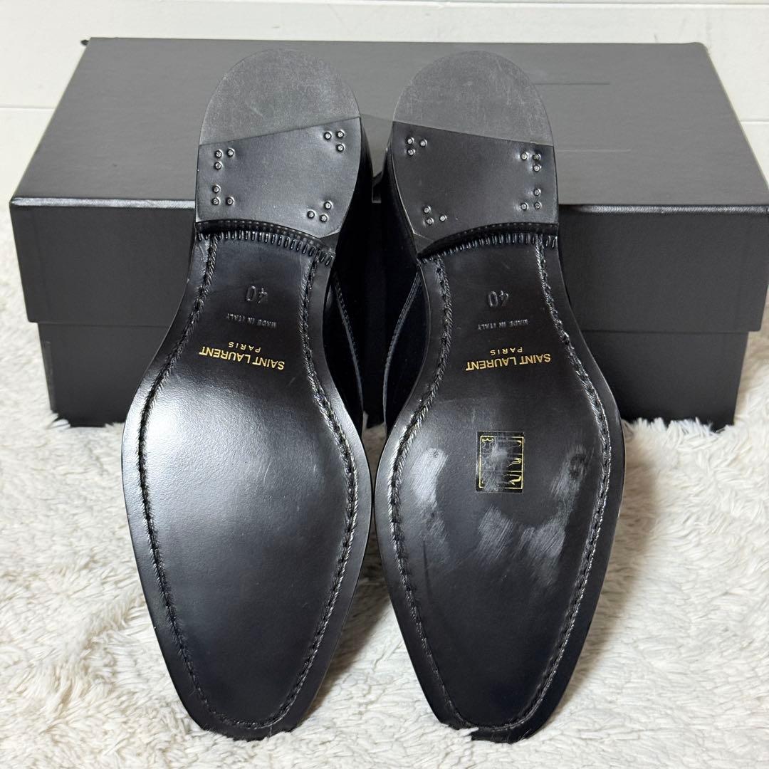 新品✨サンローランパリ　ドレスシューズ　パテントレザー　エディ期　ブラック　40