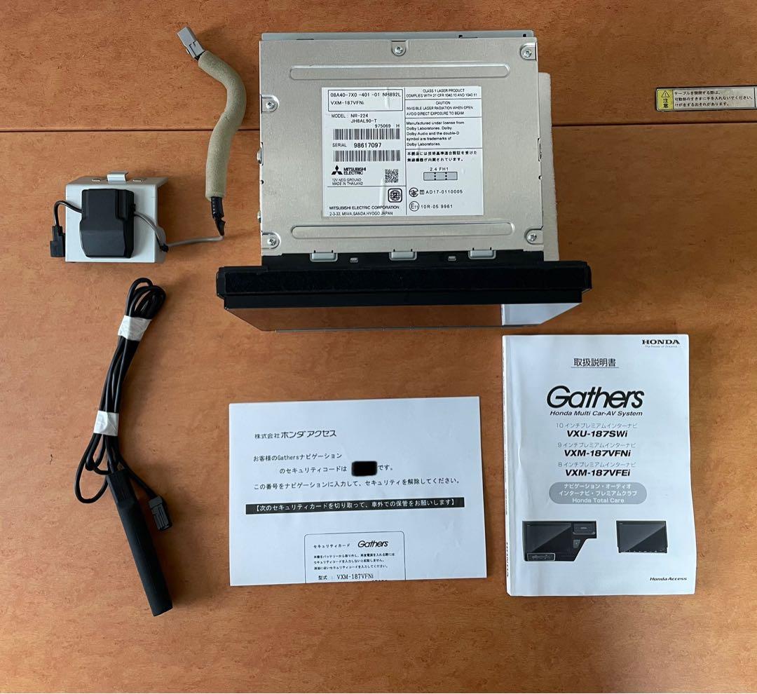 【美品】 VXM-187VFNi ホンダ Gathers 純正 9インチカーナビ