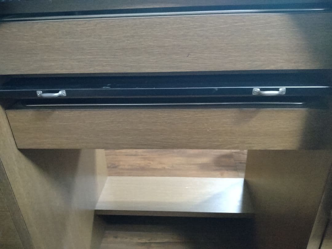 【じおばん】 スリーティー彫金デスク 両袖 ウォルナットカラー 彫金机