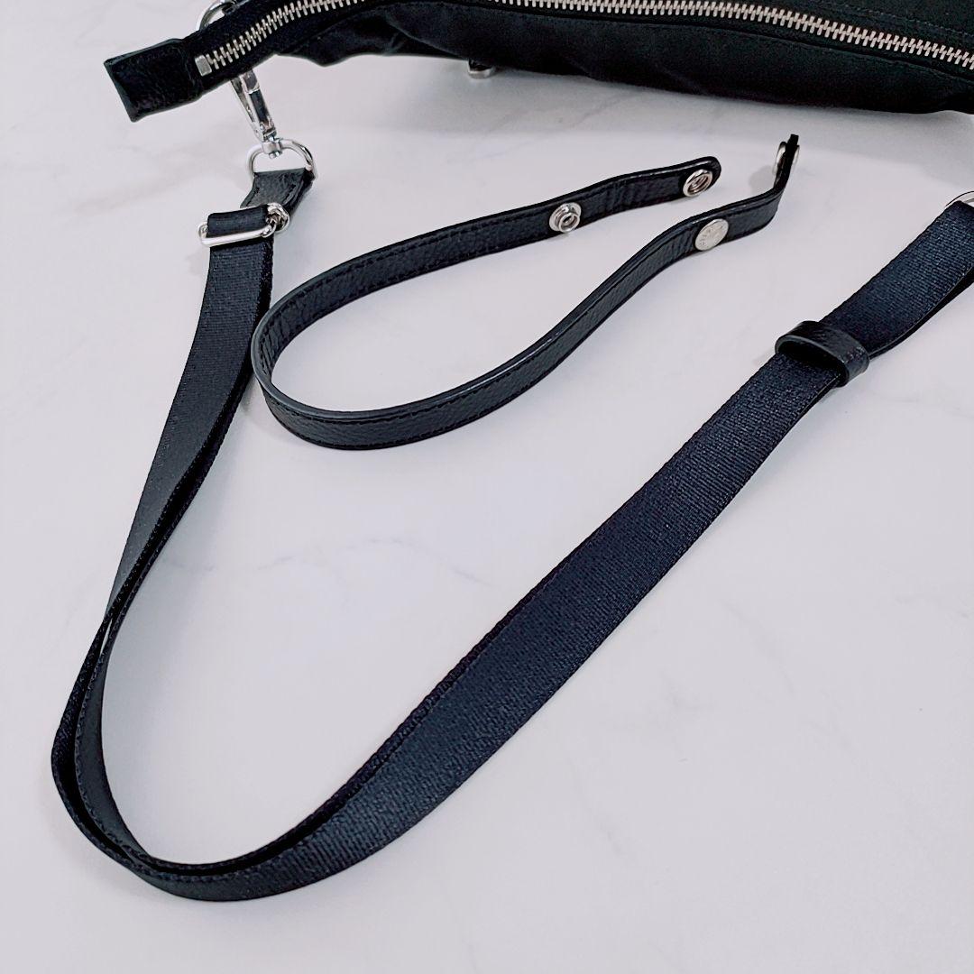 russet 保証書付 2WAY ショルダーバッグ クラウズナイロン ブラック