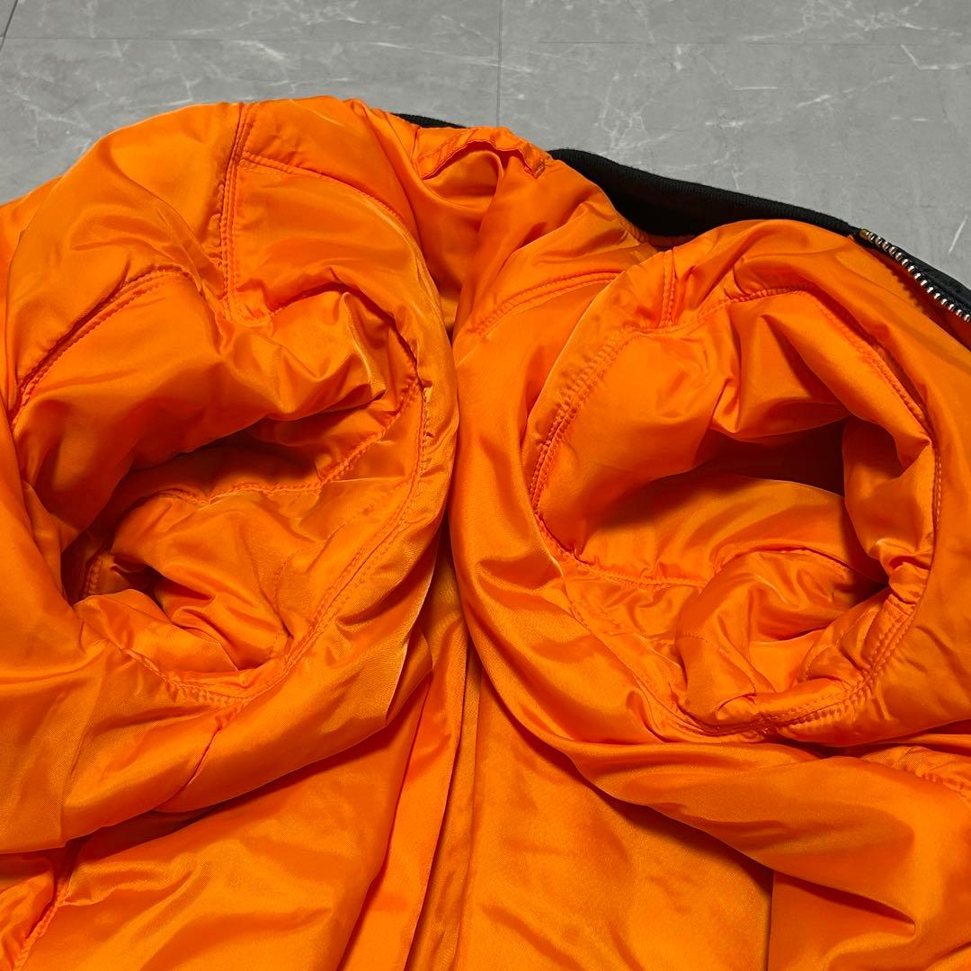 ☆新品級☆【ALPHA】MA-1 フライトジャケット ネイビー 赤タグ付き L