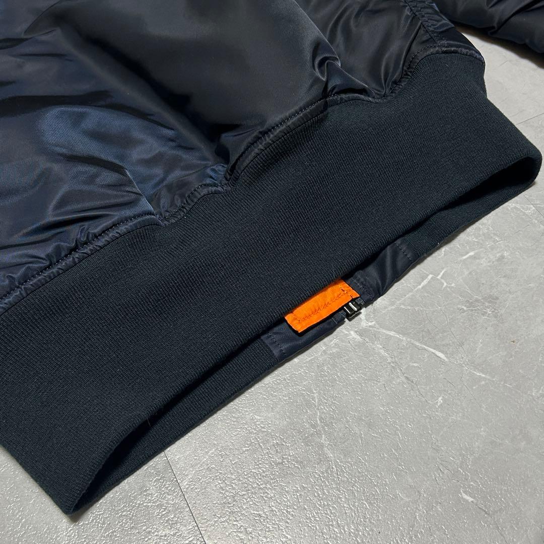 ☆新品級☆【ALPHA】MA-1 フライトジャケット ネイビー 赤タグ付き L