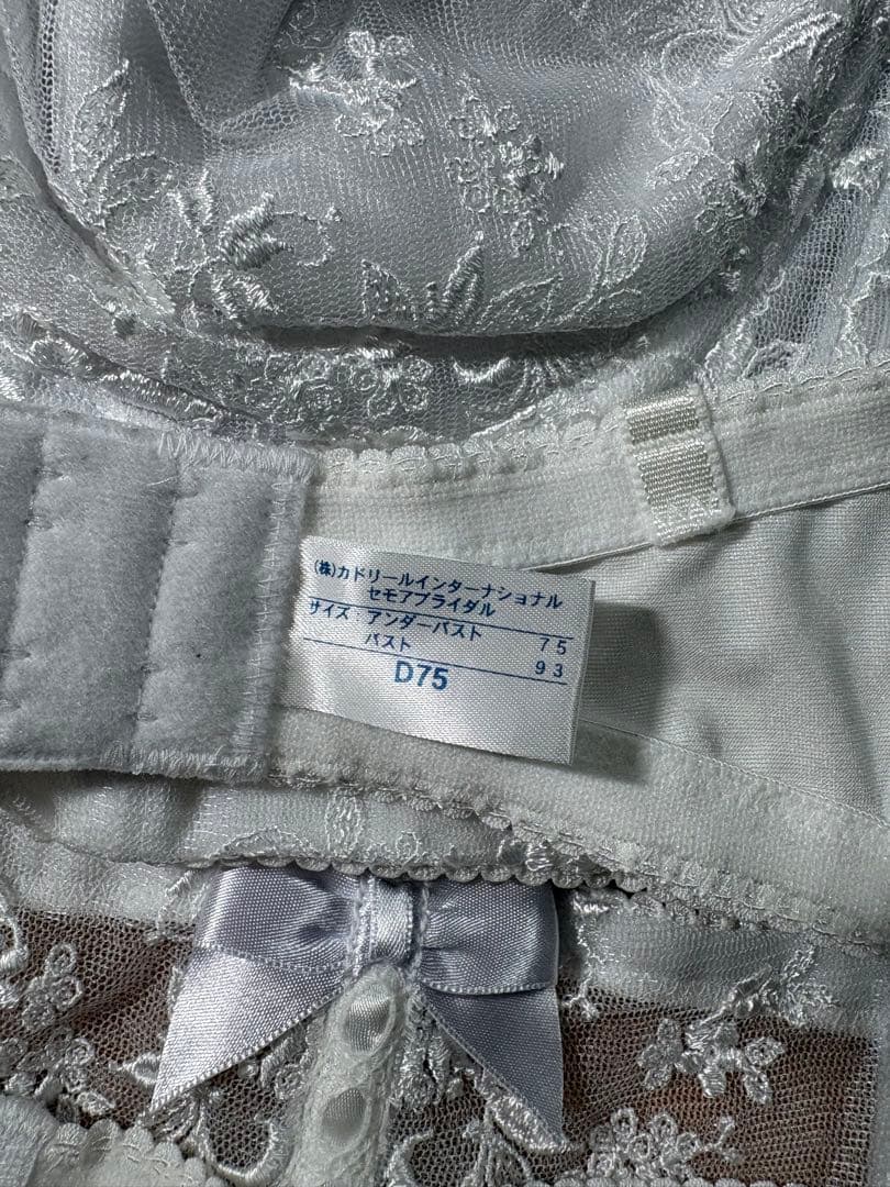 【美品】明日までの限定価格‼️セモアブライダルインナーセットD75専用ポーチ付き