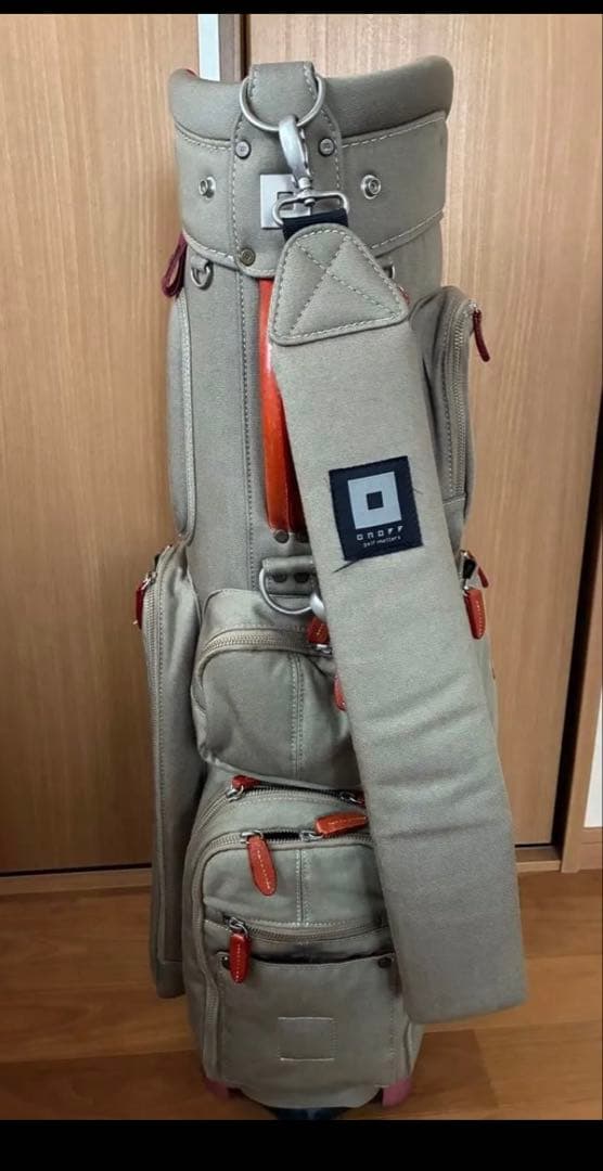 希少 オノフ ONOFF キャディーバッグ サンドベージュ